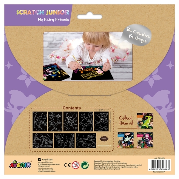 Набор для творчества скретч-арт Avenir Феи, 8 листов (CH1676) - Pampik - 2