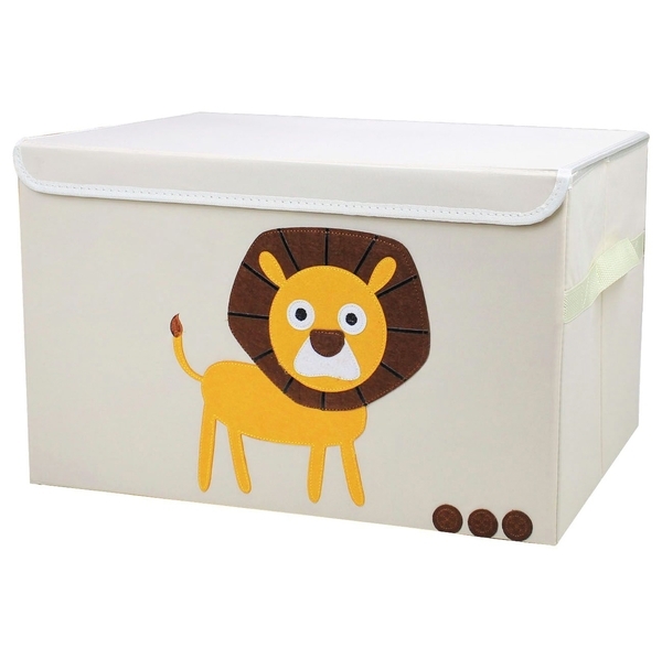 Короб складной с крышкой Handy Home Лев, 38x26x26 см, бежевый (CH08) - Pampik