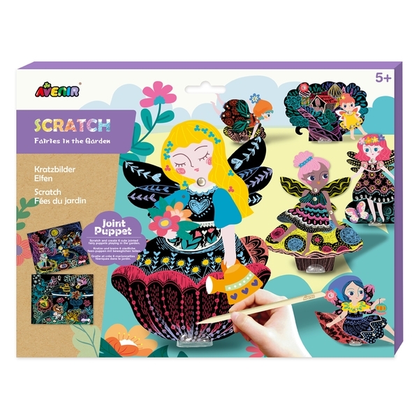 Набор для творчества скретч-арт Avenir Эльфы в саду (CH191682) - Pampik