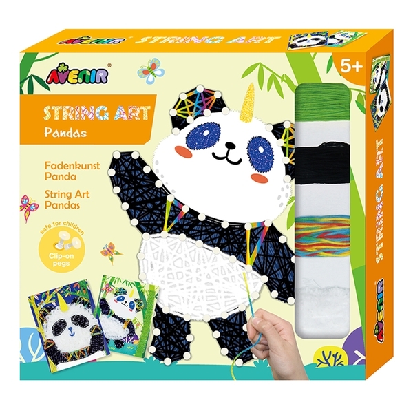 Набір для творчості Avenir Стрінг-арт Панда, 2 картини (CH191709) - Pampik