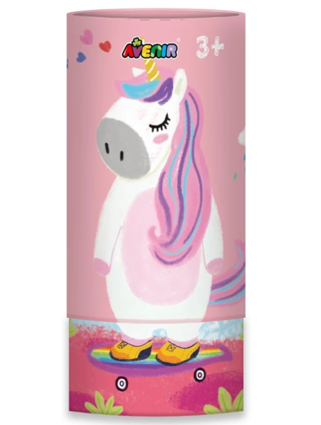 Набір для творчості Avenir Шовкові олівці Єдиноріг, 12 кольорів (BTS196004) - Pampik