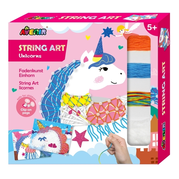 Набір для творчості Avenir Стрінг-арт Єдиноріг, 2 картини (CH191710) - Pampik