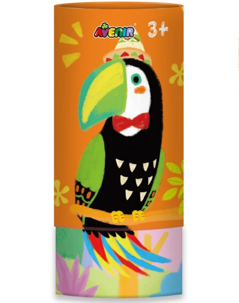 Набор для творчества Avenir Шелковые карандаши Тукан, 12 цветов (BTS196005) - Pampik