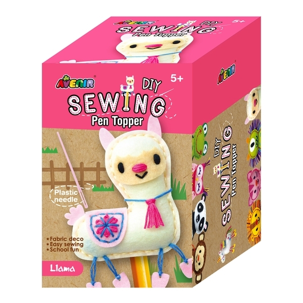 Набір для творчості Avenir Шиття Топпер для ручки Лама (CH191704) - Pampik