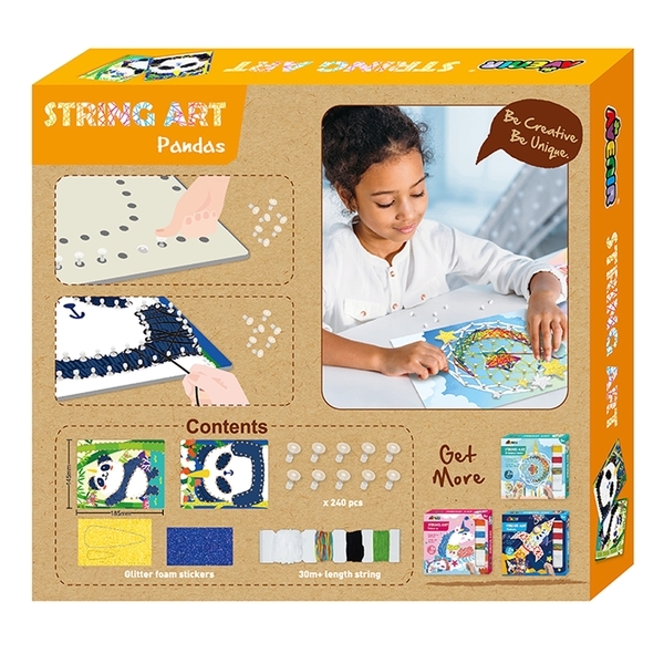 Набір для творчості Avenir Стрінг-арт Панда, 2 картини (CH191709) - Pampik - 2