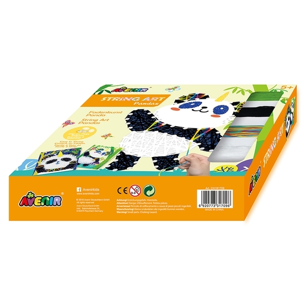 Набір для творчості Avenir Стрінг-арт Панда, 2 картини (CH191709) - Pampik - 3