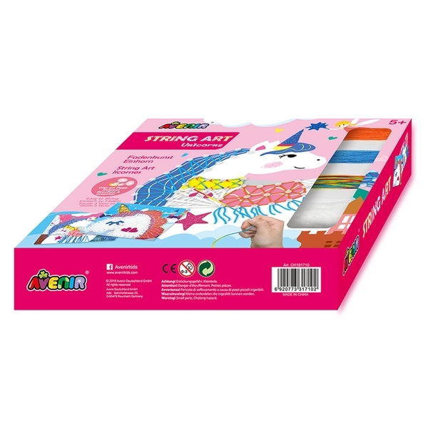 Набір для творчості Avenir Стрінг-арт Єдиноріг, 2 картини (CH191710) - Pampik - 3