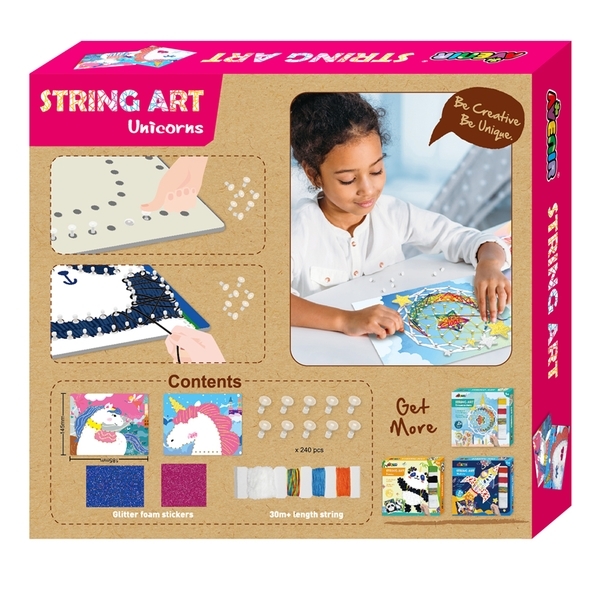 Набір для творчості Avenir Стрінг-арт Єдиноріг, 2 картини (CH191710) - Pampik - 2