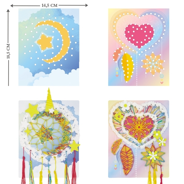 Набір для творчості Avenir Стрінг-арт Ловець снів, 2 картини (CH191712) - Pampik - 5