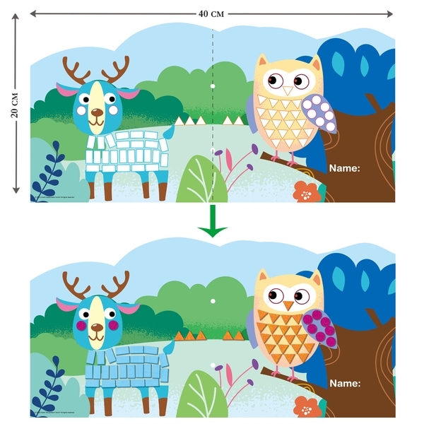 Набір для творчості Avenir Аплікація-мозаїка Дикі тварини, 600 елементів (CH191593) - Pampik - 10