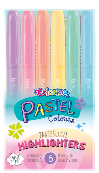 Маркеры CoolPack Пастель, 6 цветов (84965PTR) - Pampik