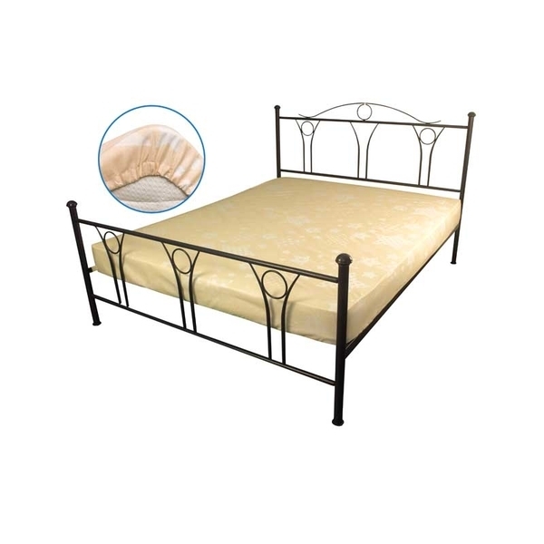 Простыня Руно Звезды, бязь, 200х180 см, бежевый (504.114У_Beige star) - Pampik