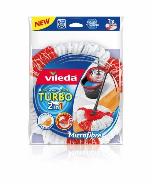 Моп сменный Vileda EasyWring & Clean Turbo, 1 шт. - Pampik