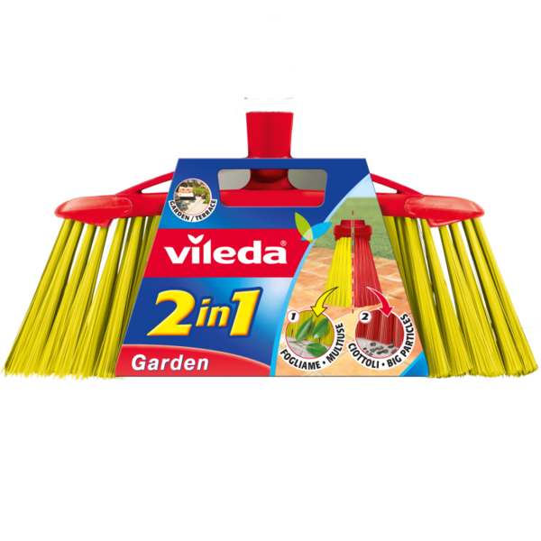 Щетка для уборки на улице Vileda Garden 2 in 1, 1 шт. - Pampik