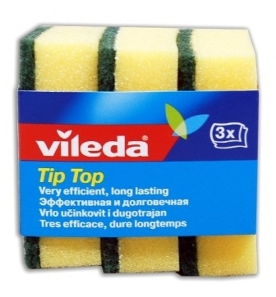 Губки кухонные Vileda Tip Top, 3 шт. - Pampik