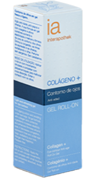 Антивіковий крем-роллер Interapothek з колагеном для шкіри навколо очей і губ, 15 мл - Pampik
