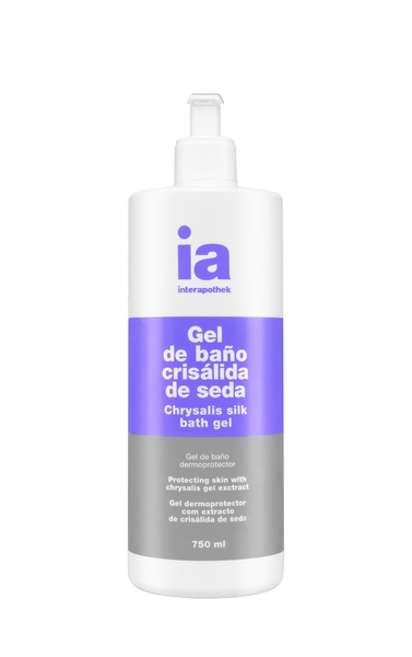 Гель для душа Interapothek Тонизирующий, с экстрактом шелка для упругости кожи, с дозатором, 750 мл - Pampik