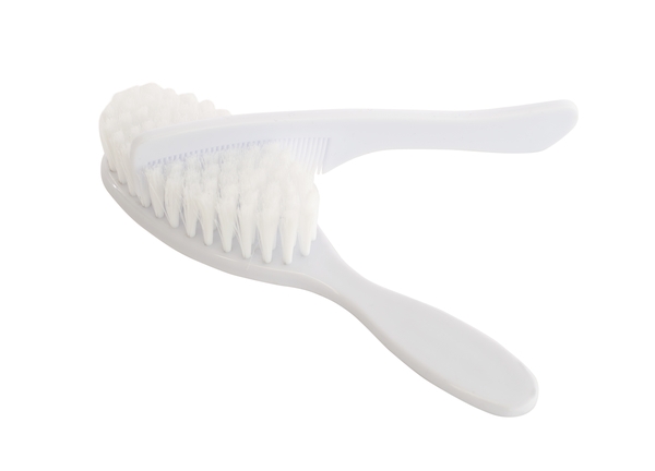 Гребінець і щітка для волосся Baby Team, білий (7105) - Pampik - 4