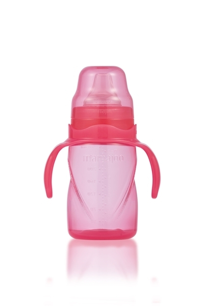 Поїльник-непроливайка з ручками Mamajoo, рожевий, 270 мл (MMJ2711) - Pampik