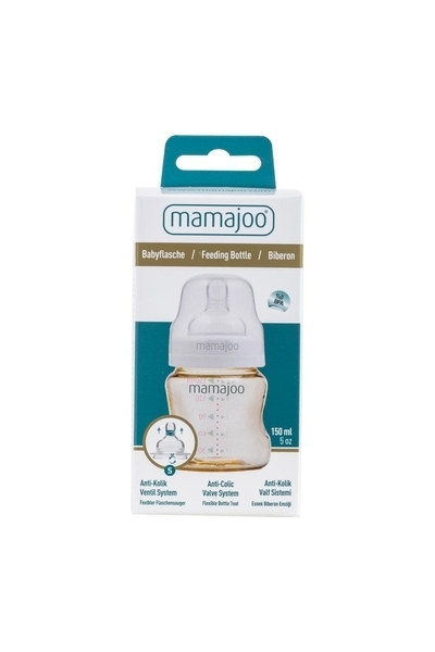 Пляшка для годування Mamajoo Gold S, 0+ міс., 150 мл, 2 шт. (MMJ1639) - Pampik