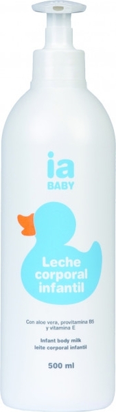 Детское увлажняющее молочко для тела Interapothek, без парабенов и фталатов, 500 мл - Pampik