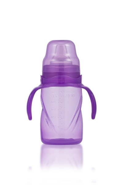 Поїльник-непроливайка з ручками Mamajoo, фіолетовий, 270 мл (MMJ2711) - Pampik