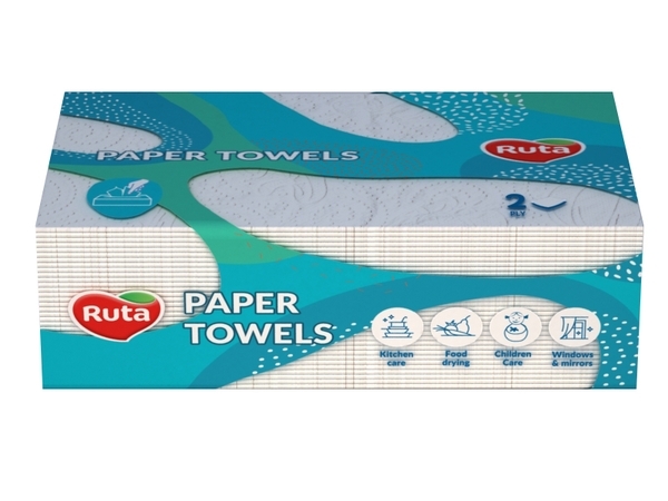 Паперові рушники Ruta, V-складання, 80 аркушів - Pampik
