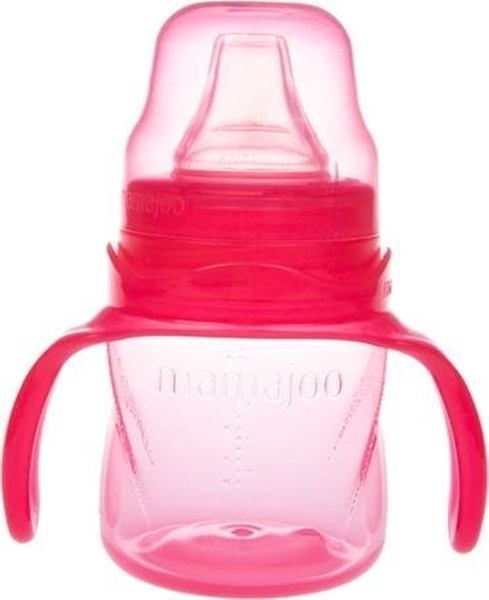 Поїльник-непроливайка з ручками Mamajoo, рожевий, 160 мл (MMJ2889) - Pampik