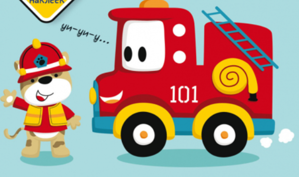 Розмальовки, аплікації, завдання. Пожежний патруль. 40 наліпок - Pampik