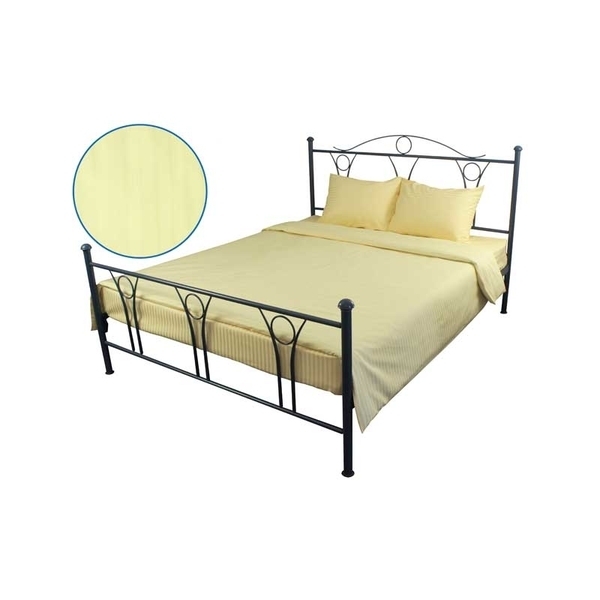 Комплект постільної білизни Руно, сатин, 220х200 см, бежевий (655.50ДУ_Beige) - Pampik