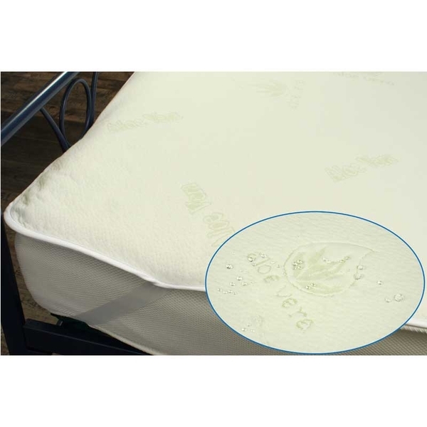 Наматрацник-поверхня Руно Aloe Vera, на гумці, водонепроникний, 200х80 см, молочний (817Aloe Vera) - Pampik