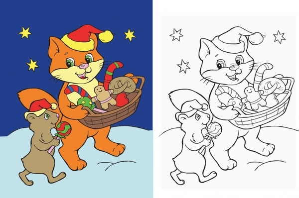 Подивись і розфарбуй. Новий рік - Pampik - 5