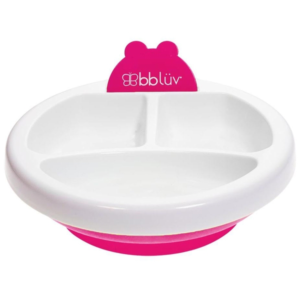Тарілка для годування з підігрівом bbluv™ Platö, рожевий (B0107-P) - Pampik