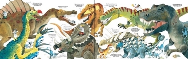 Детская книга Usborne Большая книга динозавров, англ. язык - Pampik - 3