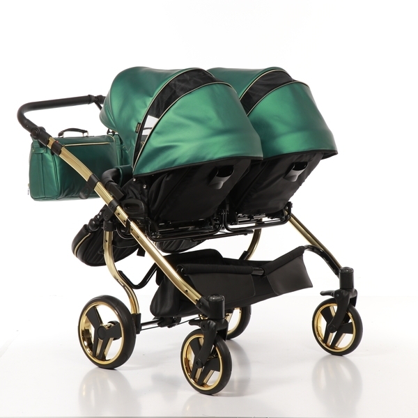 Універсальна коляска для двійні 2 в 1 Junama Fluo line Duo 02, зелений (J-Fl-DUO-02) - Pampik - 10