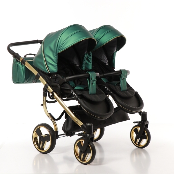 Універсальна коляска для двійні 2 в 1 Junama Fluo line Duo 02, зелений (J-Fl-DUO-02) - Pampik - 7