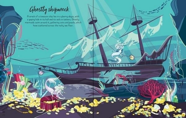 Дитяча книга Usborne Наклейки з русалками, англ. мова - Pampik - 3