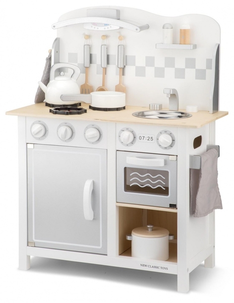 Іграшкова кухня New Classic Toys Bon Appetit Deluxe Silver, біло-сріблястий (11061) - Pampik - 5