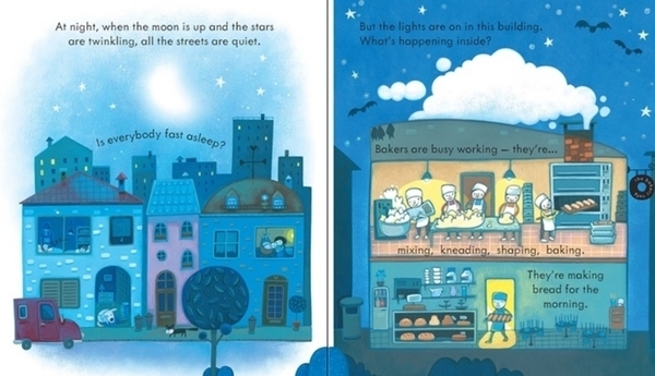 Детская книга Usborne Ночное время, англ. язык - Анна Милбурн - Pampik - 2