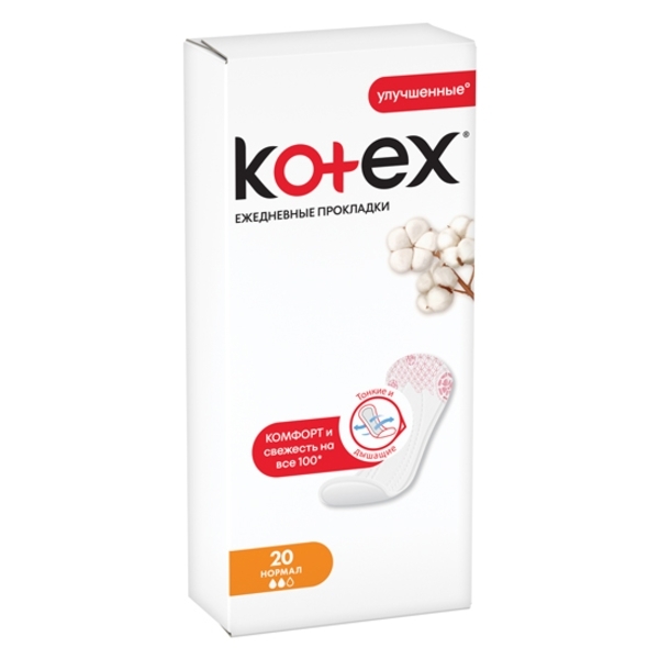 Ежедневные прокладки Kotex Normal, 20 шт. - Pampik - 2