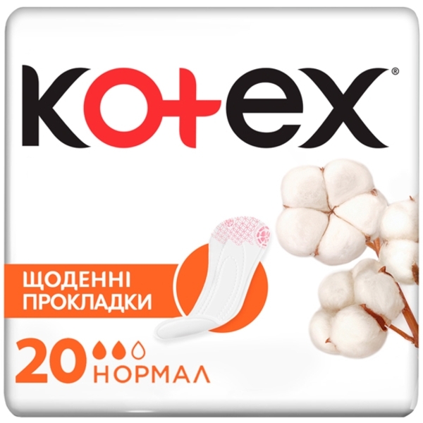Ежедневные прокладки Kotex Normal, 20 шт. - Pampik