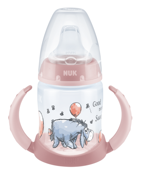 Поїльник з ручками Nuk First Choice Disney, з силіконовою насадкою, 150 мл, рожевий (10215267/2) - Pampik