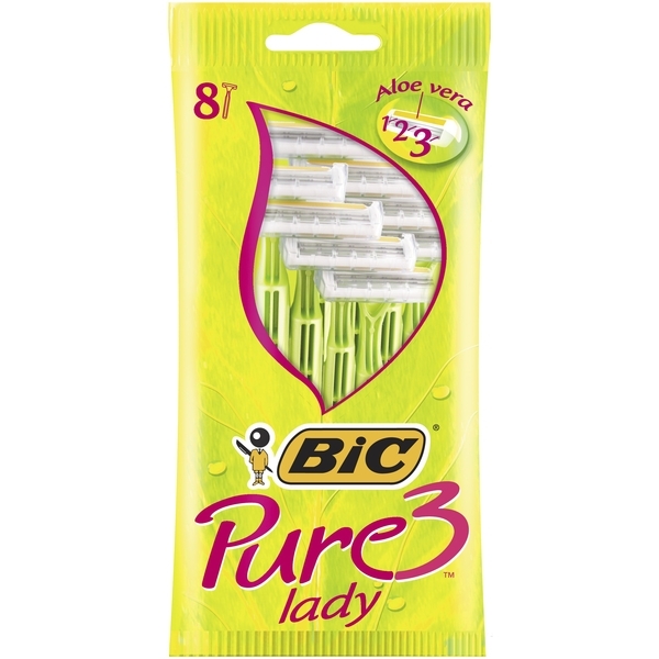 Бритвенные станки BIC Pure3 Lady, 8 шт. - Pampik