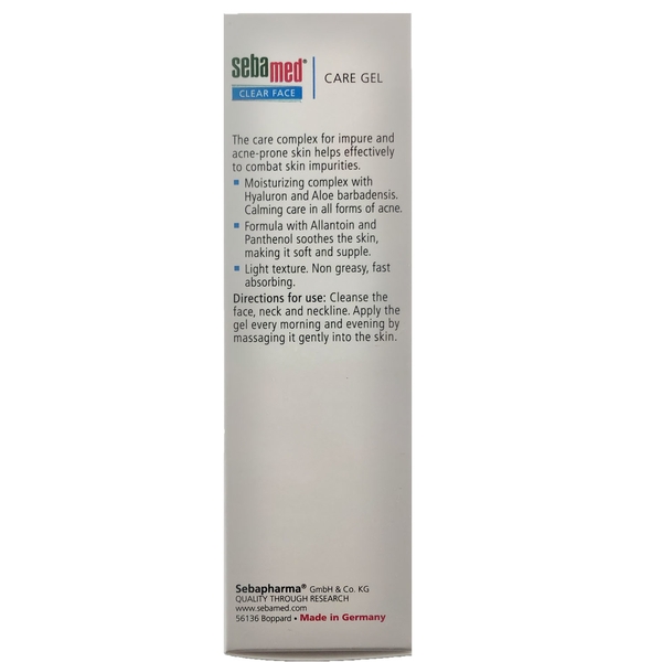 Очищувальний гель для обличчя Sebamed Clear Face Gel Moisturizing And Soothing Gel, 50 мл - Pampik - 3