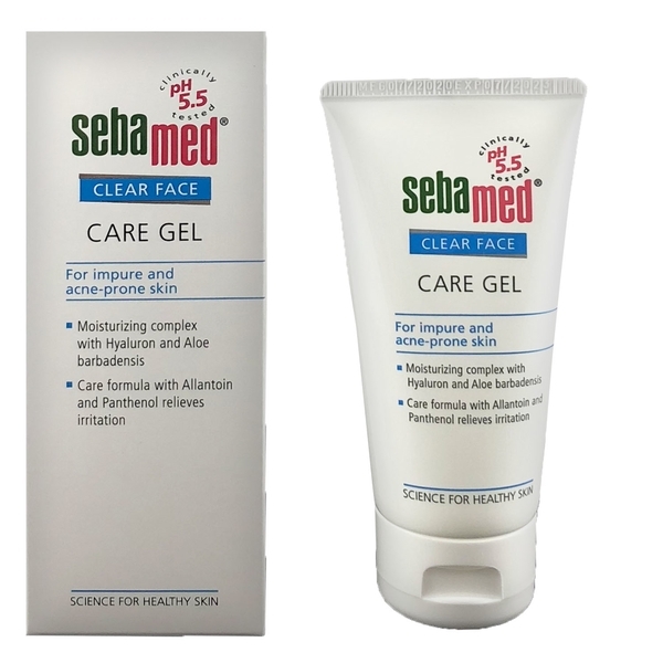 Очищувальний гель для обличчя Sebamed Clear Face Gel Moisturizing And Soothing Gel, 50 мл - Pampik