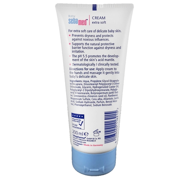 Дитячий крем Sebamed Extra Soft Baby Cream, 200 мл - Pampik - 2