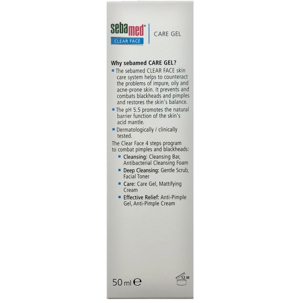 Очищувальний гель для обличчя Sebamed Clear Face Gel Moisturizing And Soothing Gel, 50 мл - Pampik - 4