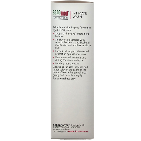 Гель для интимной гигиены Sebamed Feminine Intimate Wash pH 3.8, 200 мл - Pampik - 5