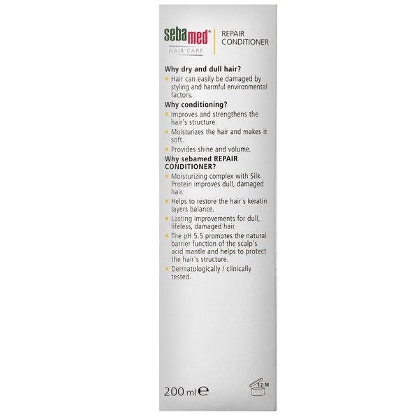 Кондиціонер для волосся Sebamed Sebamed Classic Hair Repair Conditioner Відновлюючий, 200 мл - Pampik - 4