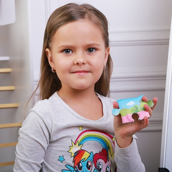 Пазли на магніті Vladi Toys Мої перші ігри Свинка та порося, 12 елементів (VT3205-77) - Pampik - 5